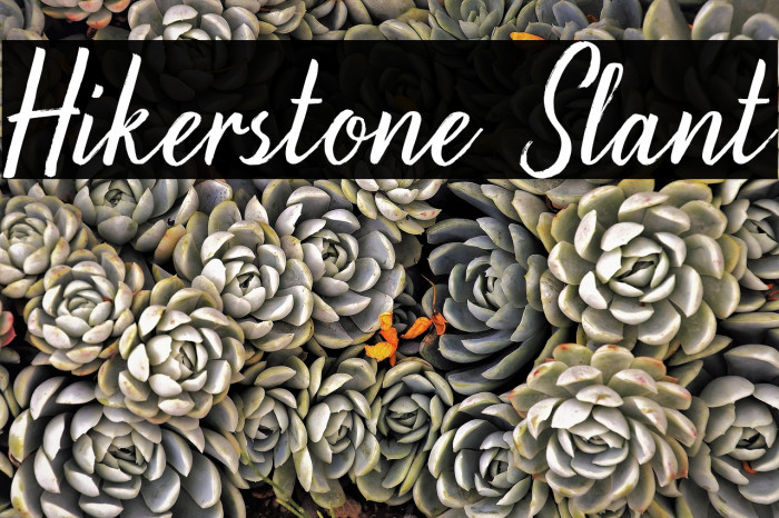 Hikerstone Slant Example 1