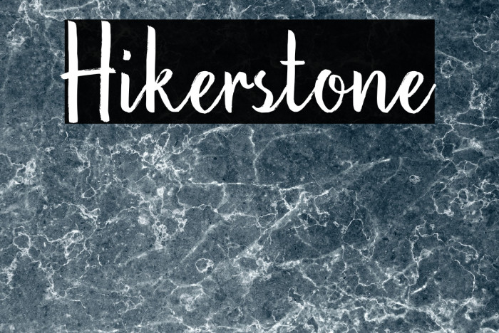 Hikerstone Font examples