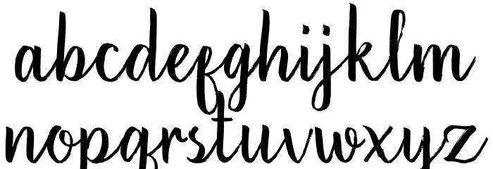 Hikerstone Font LOWERCASE