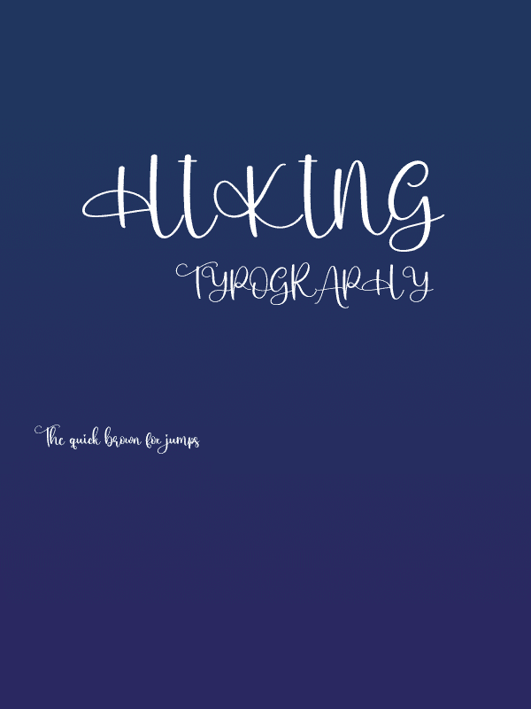Hiking Poster