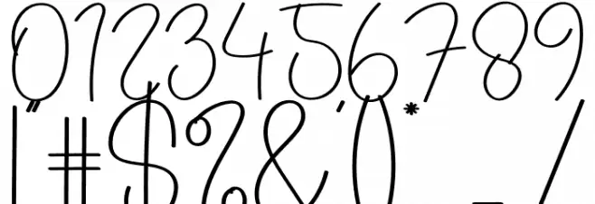 Hikingpeak フォント その他の文字