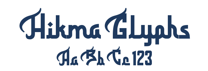 Hikma Glyphs Font Preview