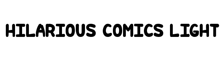 Hilarious Comics light  Frei Schriftart Herunterladen