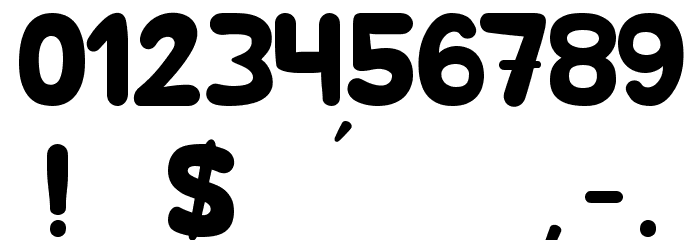 Hilarious Comics light Font OTHER CHARS