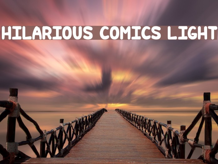 Hilarious Comics light Font examples