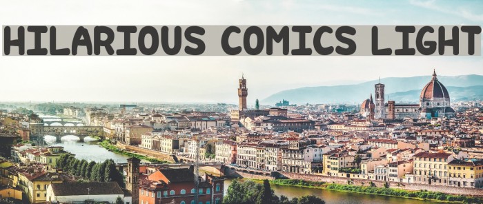 Hilarious Comics light Font examples