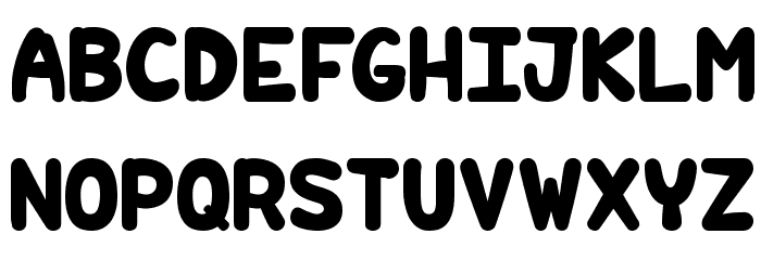 Hilarious Comics light Font LOWERCASE