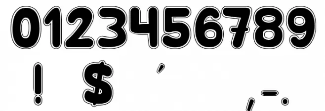 Hilarious Comics Font OTHER CHARS