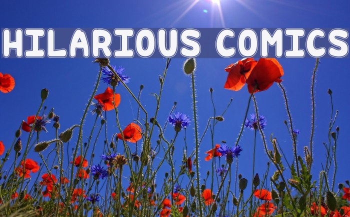 Hilarious Comics Font examples