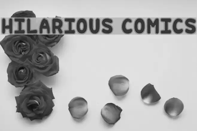 Hilarious Comics Font examples