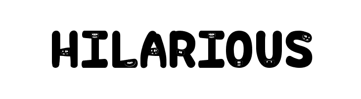 Hilarious  font caratteri gratis