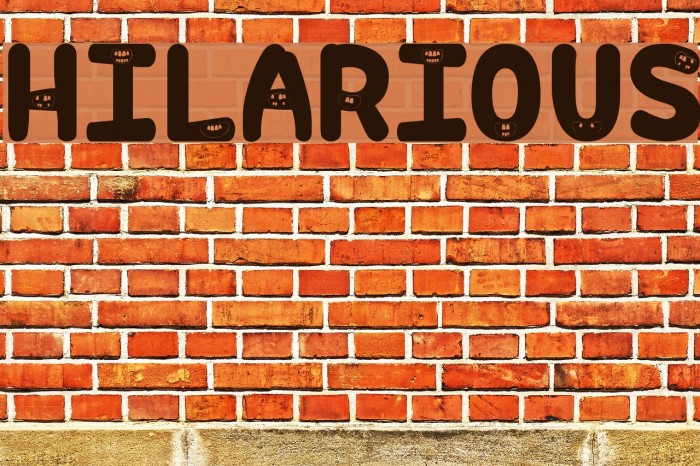 Hilarious Font examples