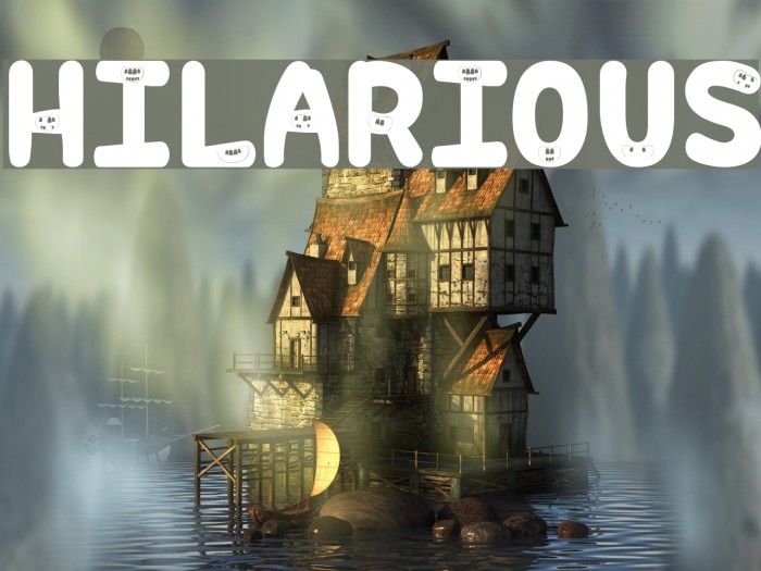 Hilarious Font examples