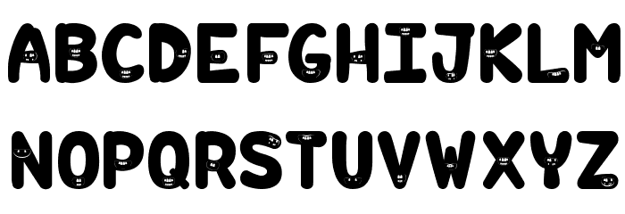 Hilarious Font LOWERCASE