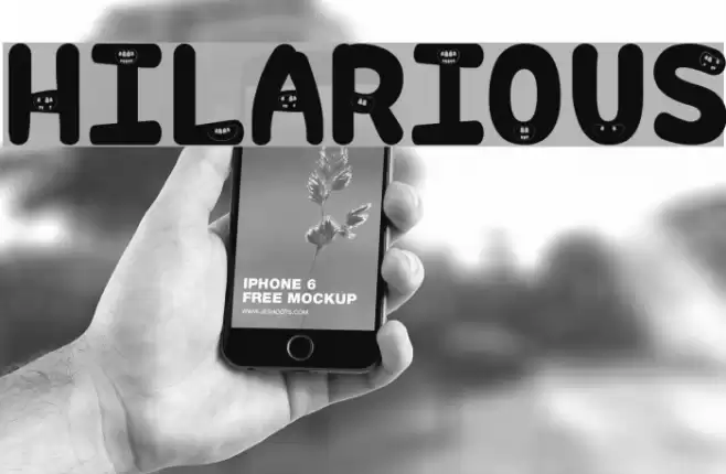 Hilarious Font examples