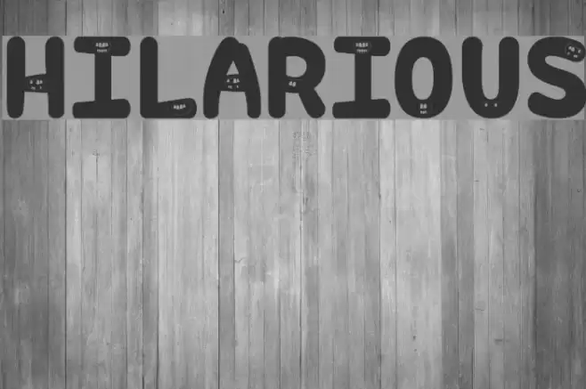 Hilarious Font examples
