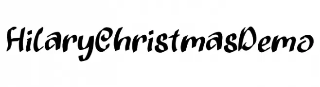 Hilary Christmas Demo フリーフォントのダウンロード
