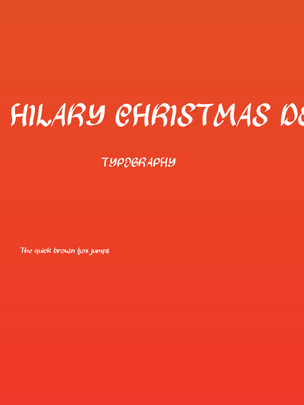 Hilary Christmas Demo Poster