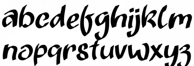 Hilary Christmas Demo フォント 小文字