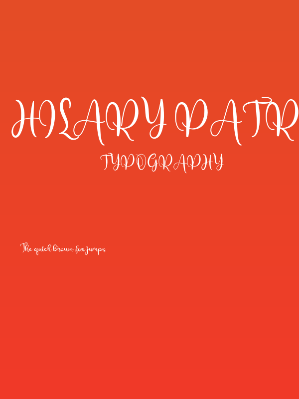 Hilary Patricia Demo Poster