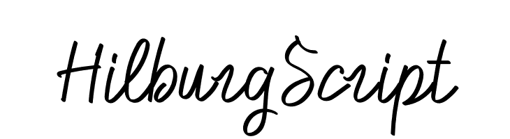 Hilburg Script  Frei Schriftart Herunterladen
