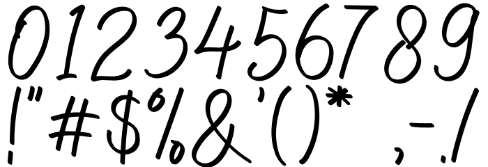 Hilburg Script Font OTHER CHARS