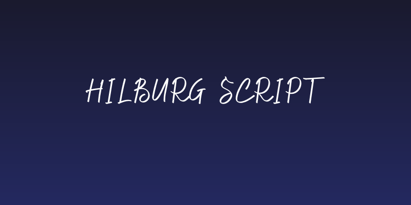 Hilburg Script Social Header