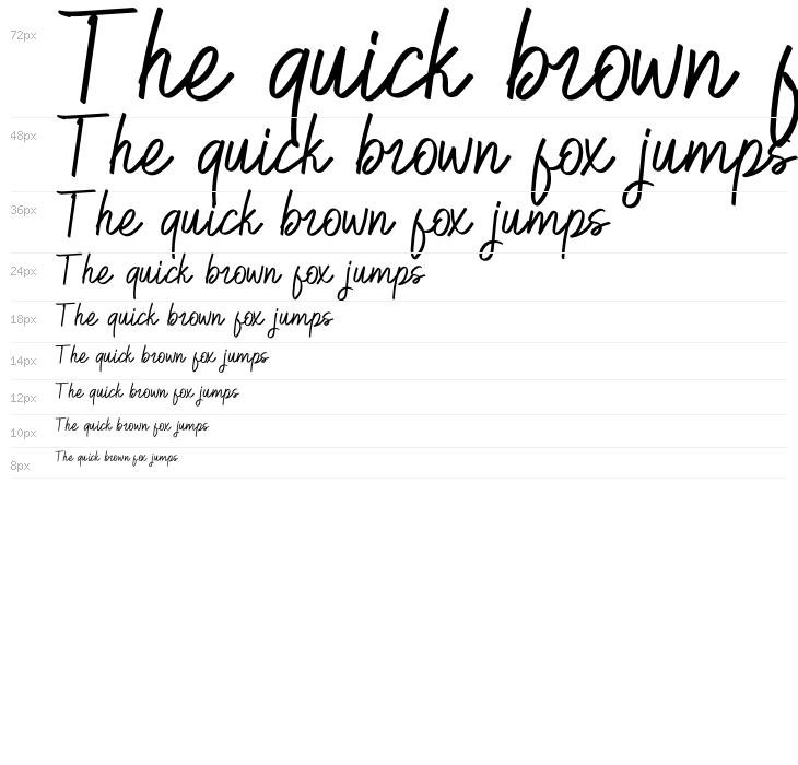 Hilburg Script Waterfall