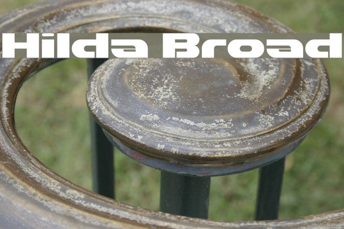 Hilda Broad Font examples