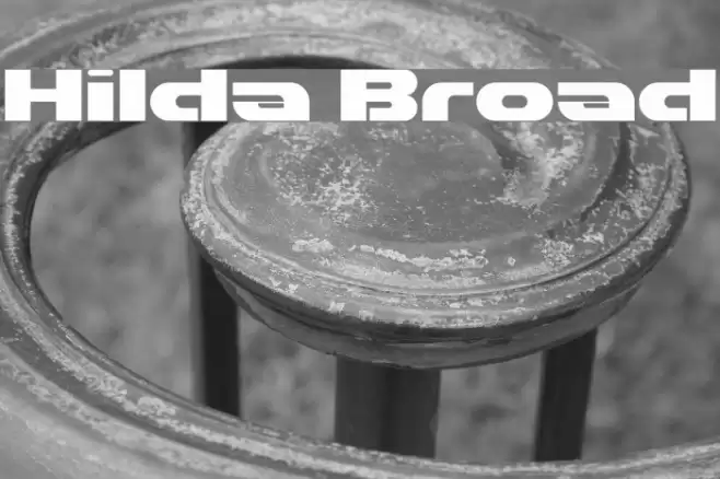 Hilda Broad Шрифта examples