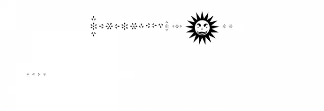 Hilda Sonnenschein Dingbats Polices MAJUSCULES