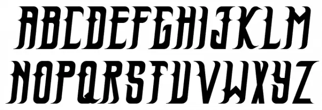 Hildane Italic Шрифта ВЕРХНИЙ