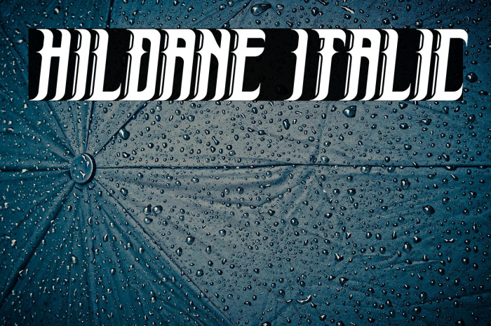 Hildane Italic Example 2