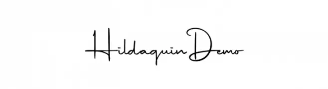 Hildaquin Demo  नि: शुल्क फ़ॉन्ट्स डाउनलोड