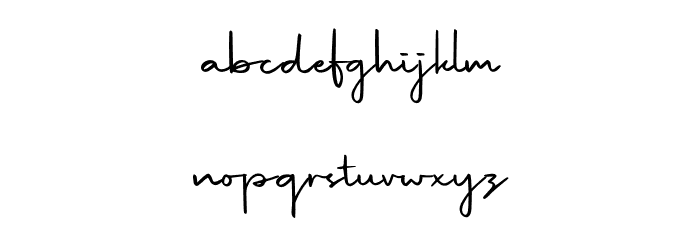 Hildaquin Demo Font LOWERCASE