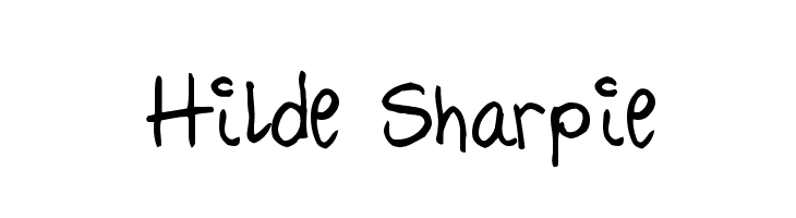 Hilde Sharpie  Frei Schriftart Herunterladen