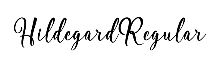 Hildegard Regular  Frei Schriftart Herunterladen