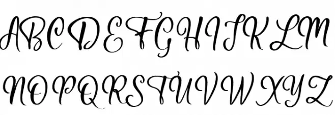 Hildegard Regular Font Litere mari