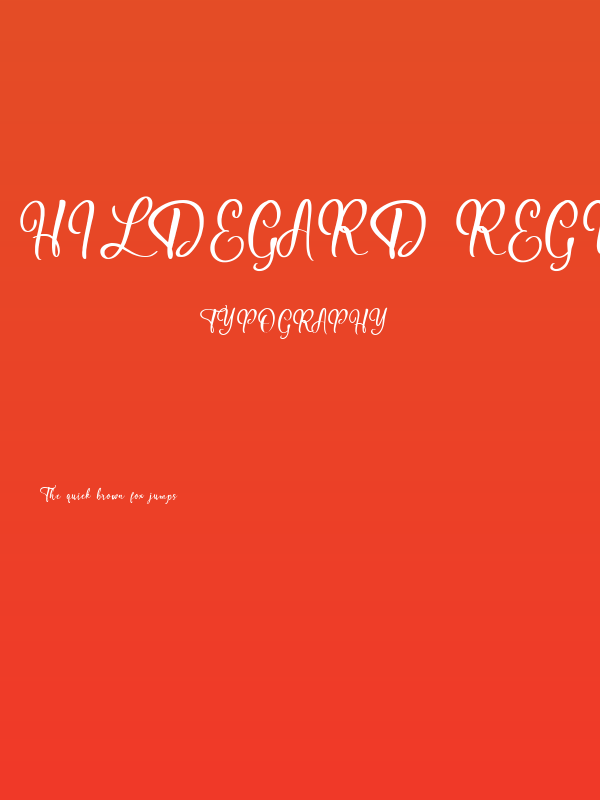 Hildegard Regular Poster