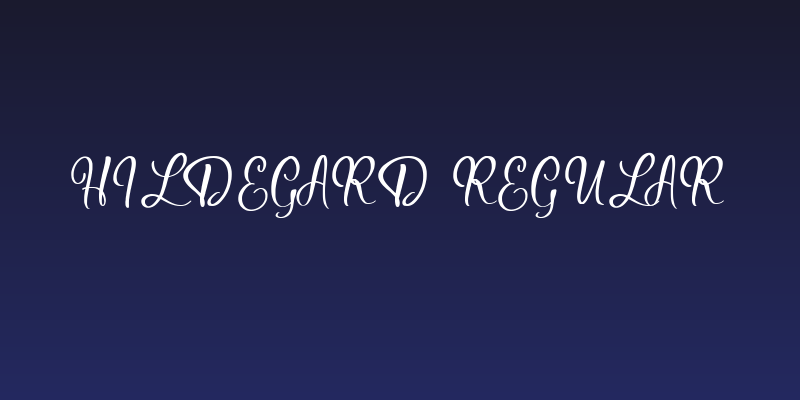 Hildegard Regular Social Header