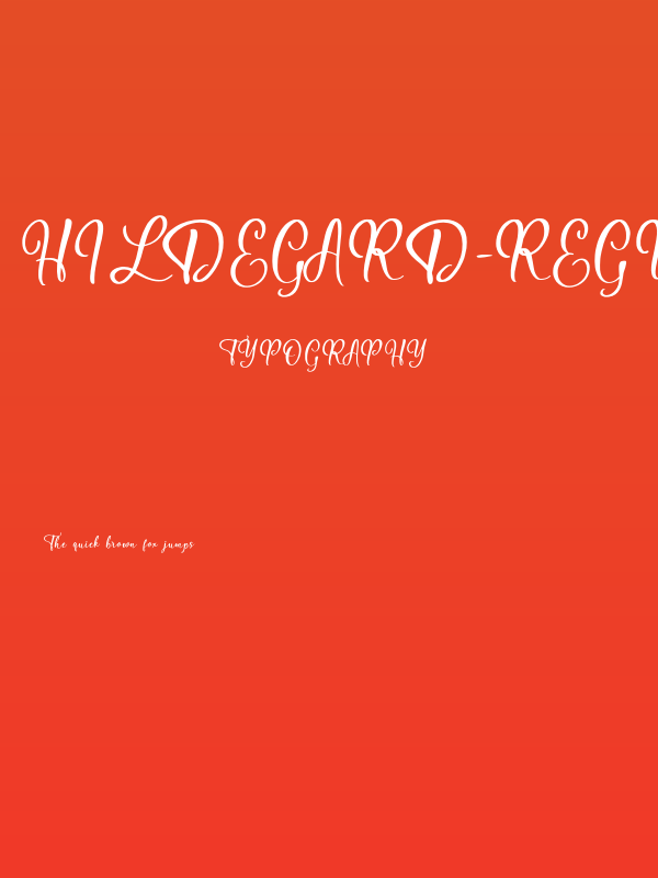 Hildegard-Regular Poster