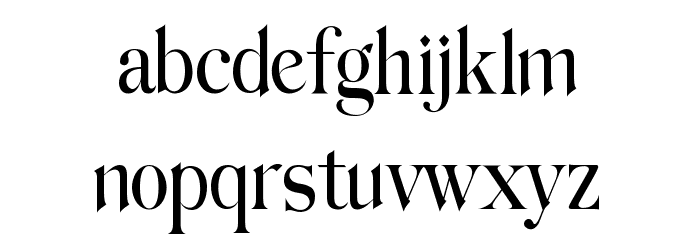 Hilden Font LOWERCASE