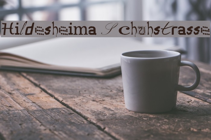 Hildesheima Schuhstrasse Font examples