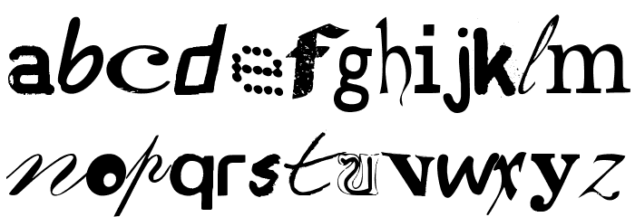 Hildesheima Schuhstrasse Font LOWERCASE