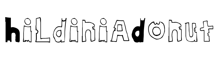 HildiniaDonut  フリーフォントのダウンロード