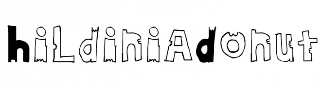 HildiniaDonut  Frei Schriftart Herunterladen