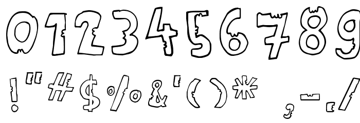 HildiniaDonut Font OTHER CHARS