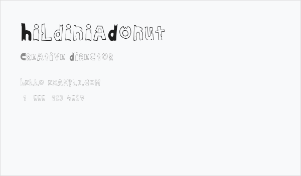 HildiniaDonut Business Card