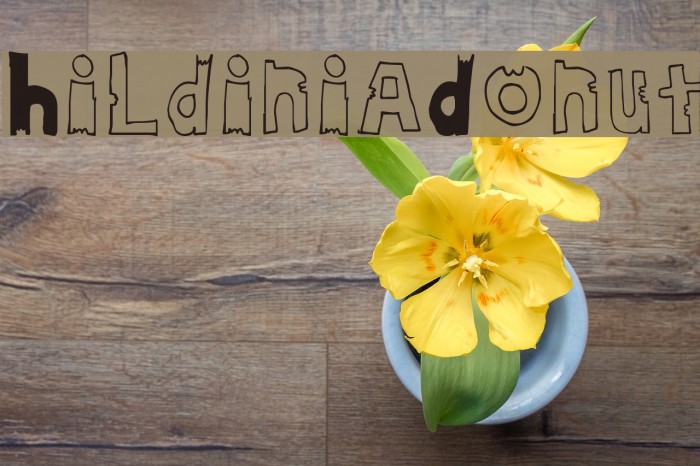 HildiniaDonut Font examples