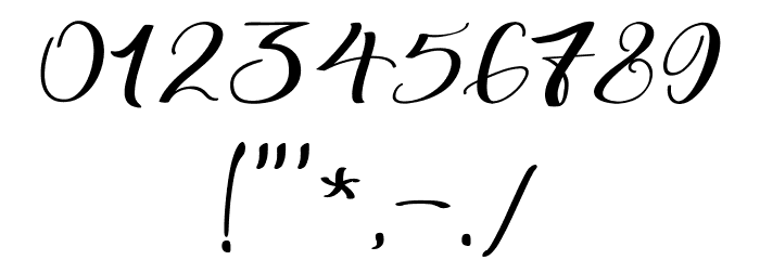 Hildor Script Font OTHER CHARS